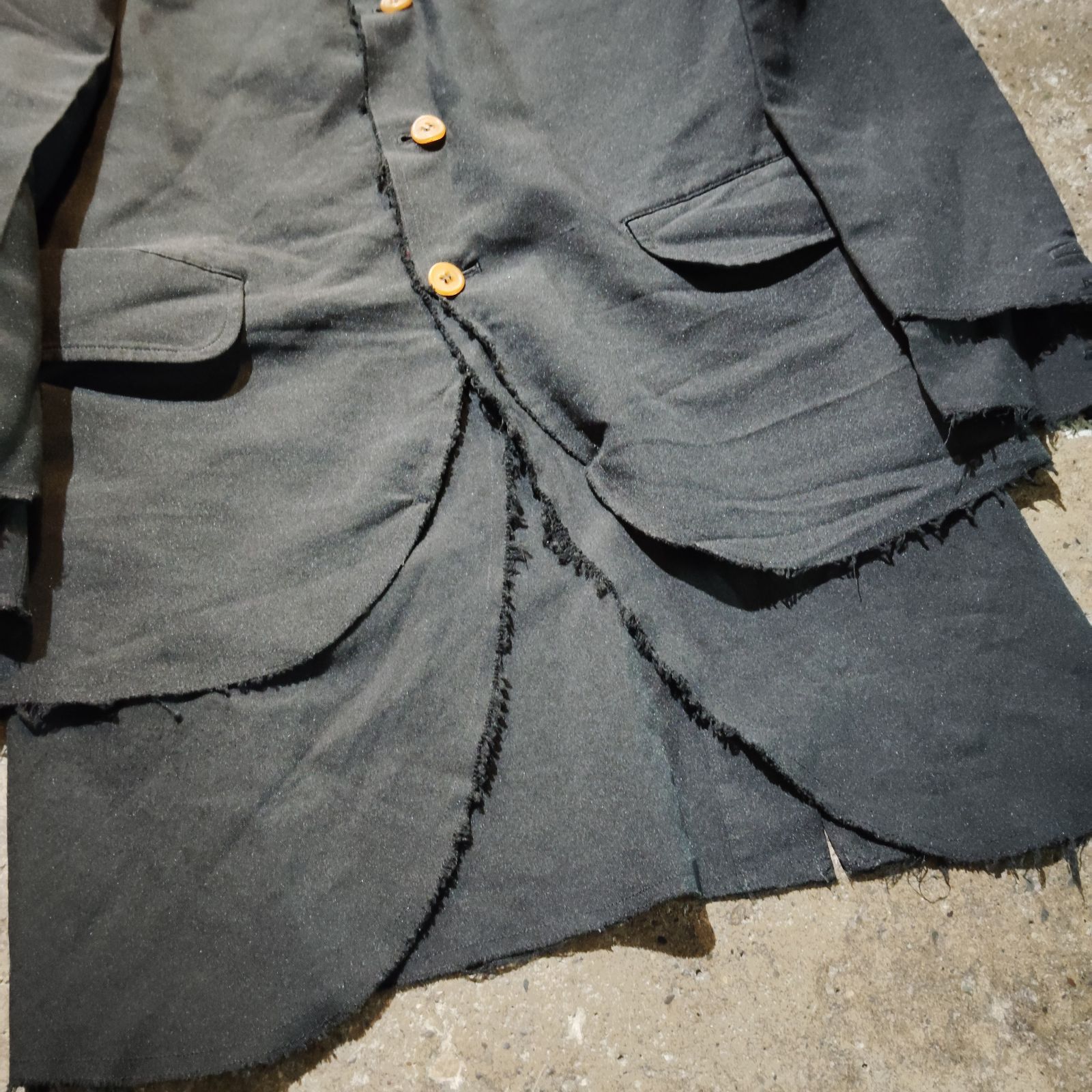 COMME des GARCONS HOMME PLUS 17ss 裁ち切り デザイン ポリ縮