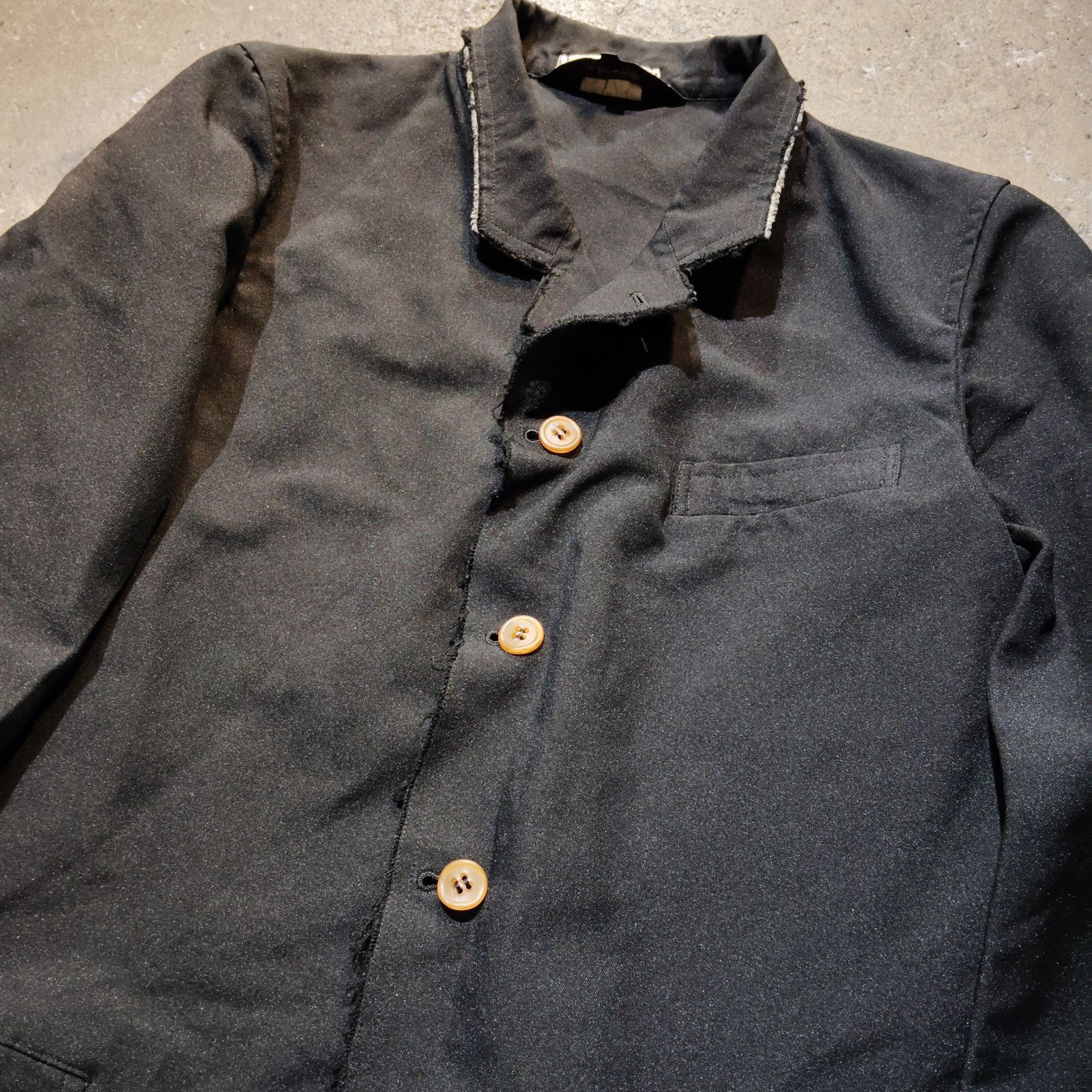 COMME des GARCONS HOMME PLUS 17ss 裁ち切り デザイン ポリ縮