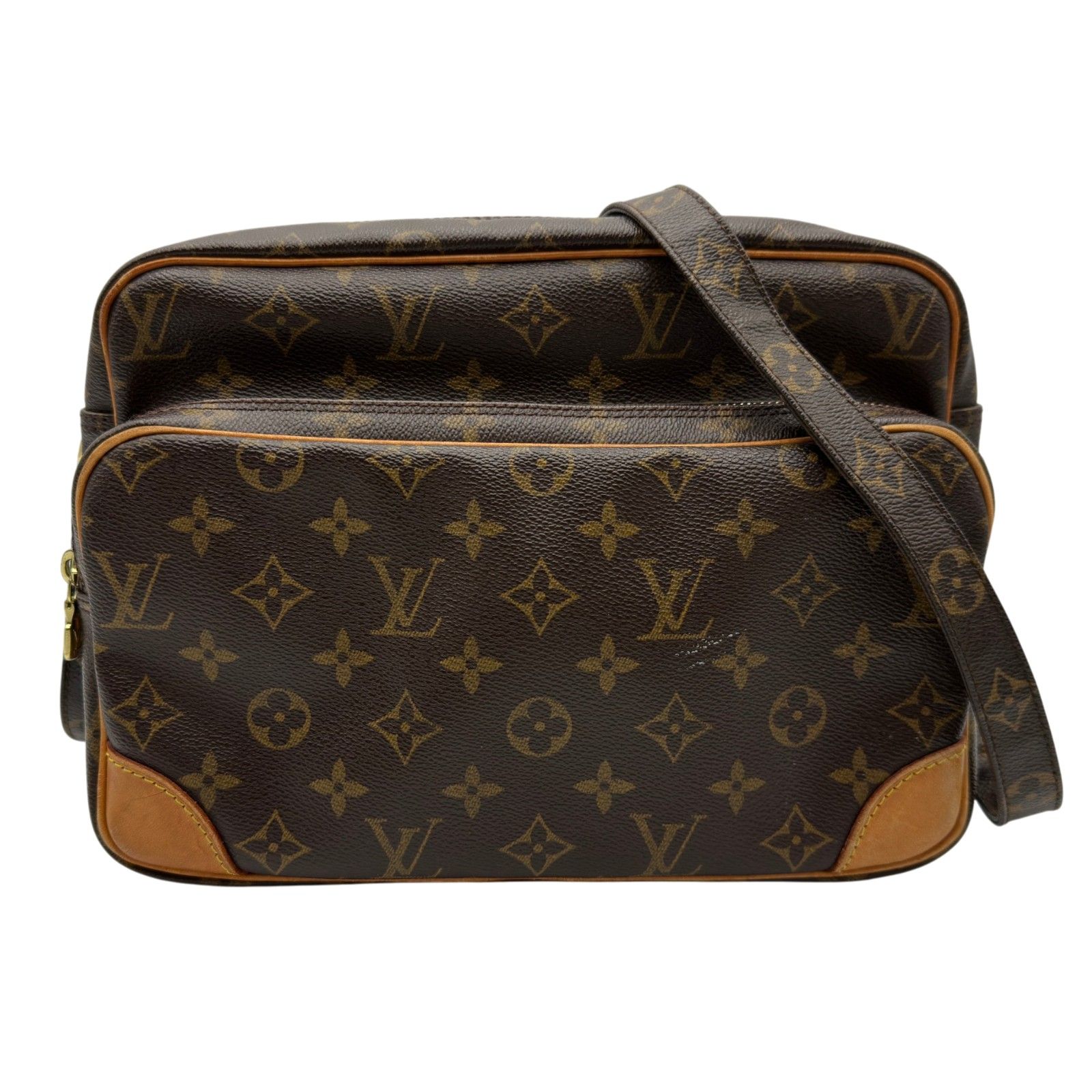 ルイ・ヴィトン LOUIS VUITTON ナイル M45244 ブラウン モノグラム/レザー レディース ショルダーバッグ