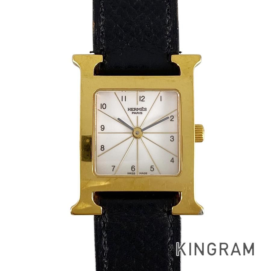 エルメス HERMES Hウォッチ HH1.201 GP クォーツ レディース 腕時計 ss【中古】 74,778円