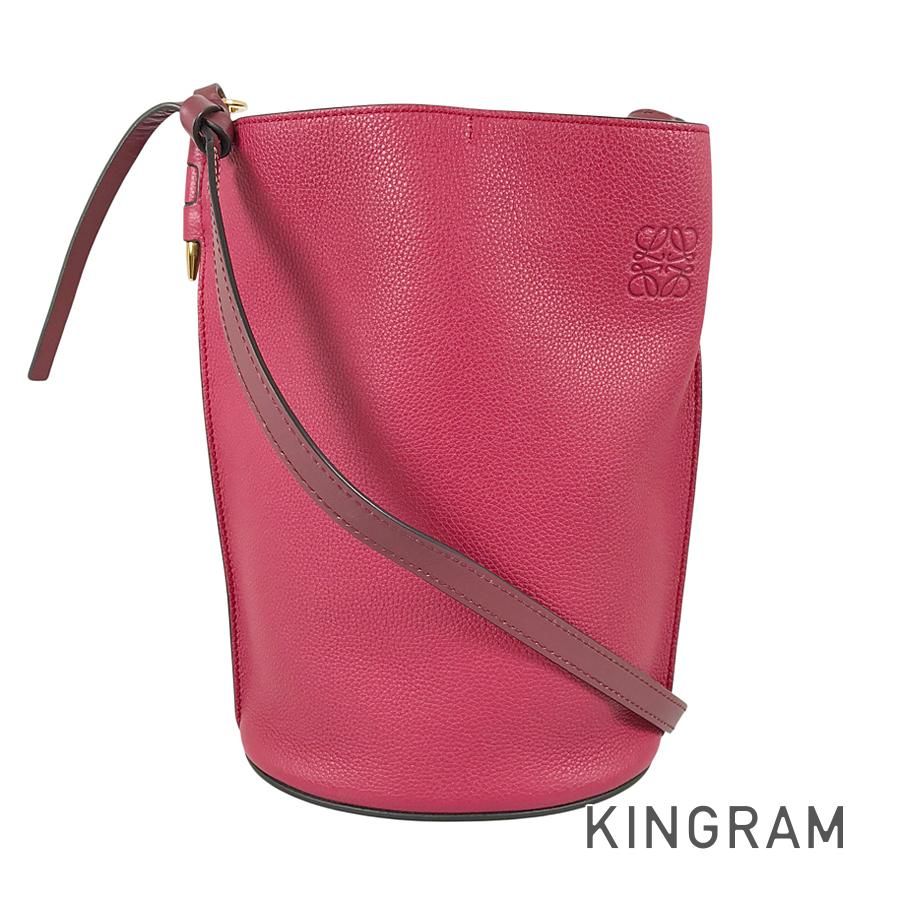 ロエベ LOEWE アナグラム ゲートバケット レザー ショルダーバッグ sh【中古】