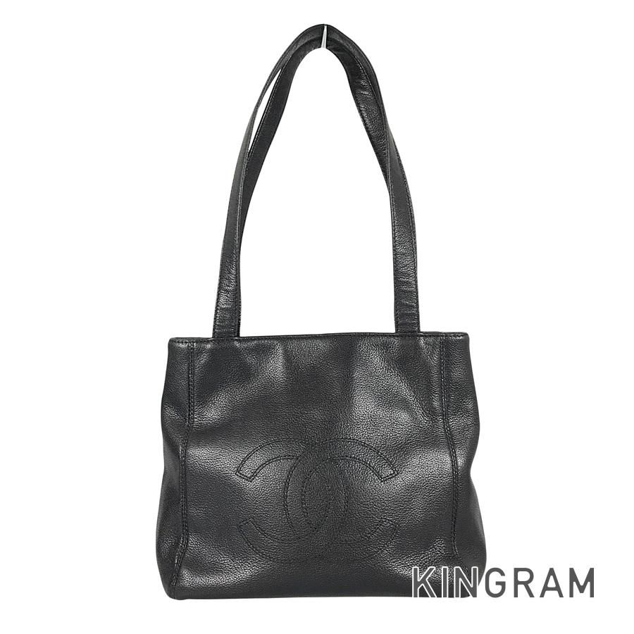 シャネル CHANEL キャビアスキン トートバッグ sh【中古】