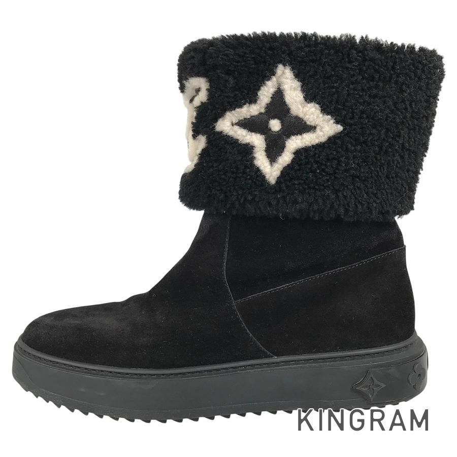 ルイ・ヴィトン LOUIS VUITTON モノグラム スノードロップライン レディース ブーツ ju【中古】