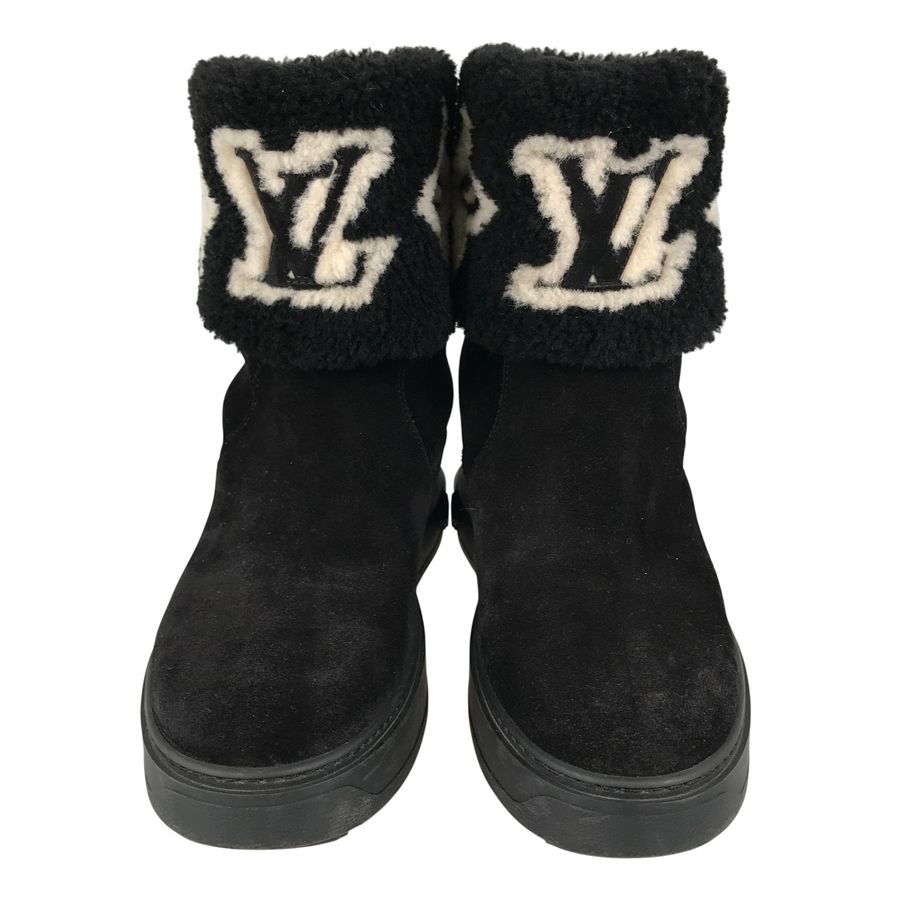 ルイ・ヴィトン LOUIS VUITTON モノグラム スノードロップライン レディース ブーツ ju【中古】 ルイ・ヴィトン LOUIS VUITTON モノグラム スノードロップライン レディース ブーツ ju【中古】