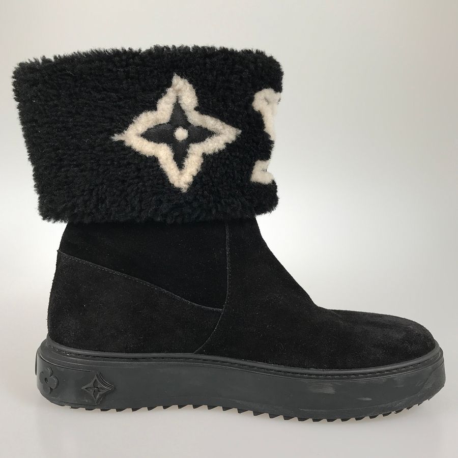 ルイ・ヴィトン LOUIS VUITTON モノグラム スノードロップライン レディース ブーツ ju【中古】 ルイ・ヴィトン LOUIS VUITTON モノグラム スノードロップライン レディース ブーツ ju【中古】