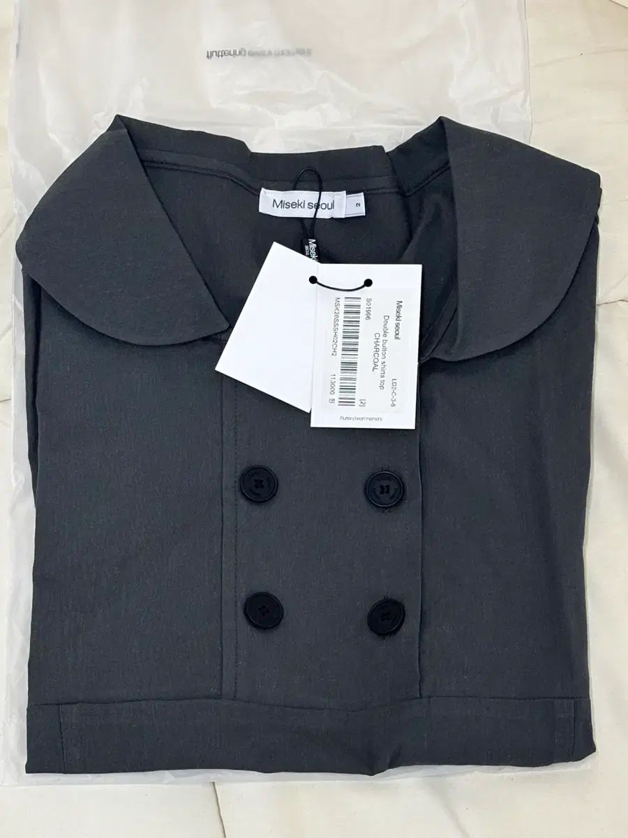 ミセキ ソウル Double button shirts top CHA ミセキ ソウル Double button shirts top CHA
