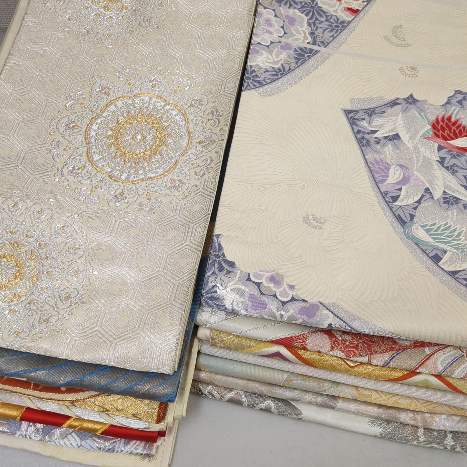袋帯 正絹 14本 まとめ売り リメイク材料 Y-444
