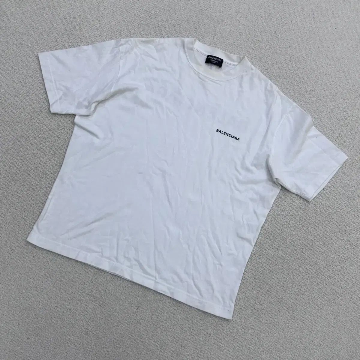 S バレンシアガ メンズ ロゴ オーバーサイズ 半袖 Tシャツ 0521Y