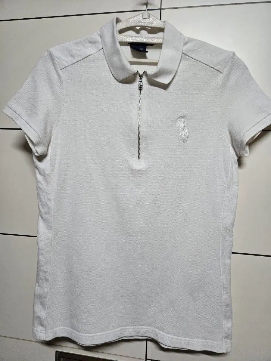 POLO RALPH LAUREN ポロラルフローレン ゴルフ レディース 白 ハーフジップ Tシャツ