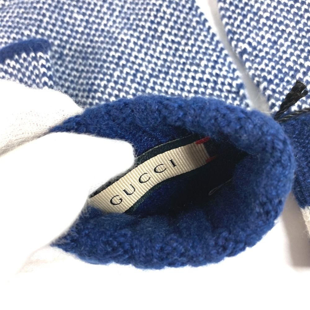 GUCCI グッチ 手袋 ロゴ GG フィンガーレス 726586 カシミヤ ネイビー GUCCI グッチ 手袋 ロゴ GG フィンガーレス 726586 カシミヤ ネイビー