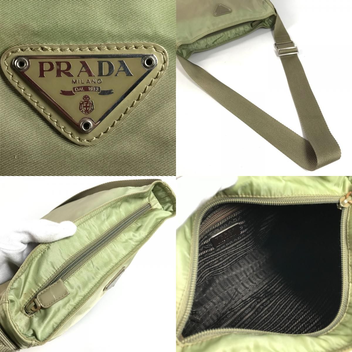 PRADA プラダ ショルダーバッグ トライアングルロゴ 三角ロゴ プレート 