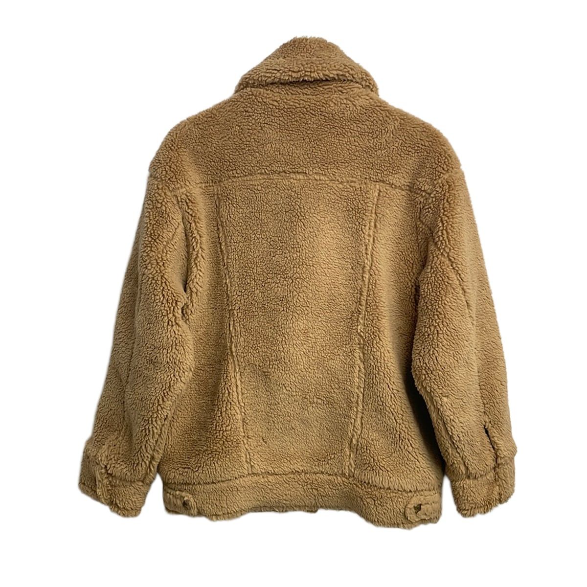 UGG(アグ) ブルゾン サイズXS レディース美品 フランキー シェルパ トラッカー ジャケット 1113951 ベージュ 長袖ボア/秋/冬
