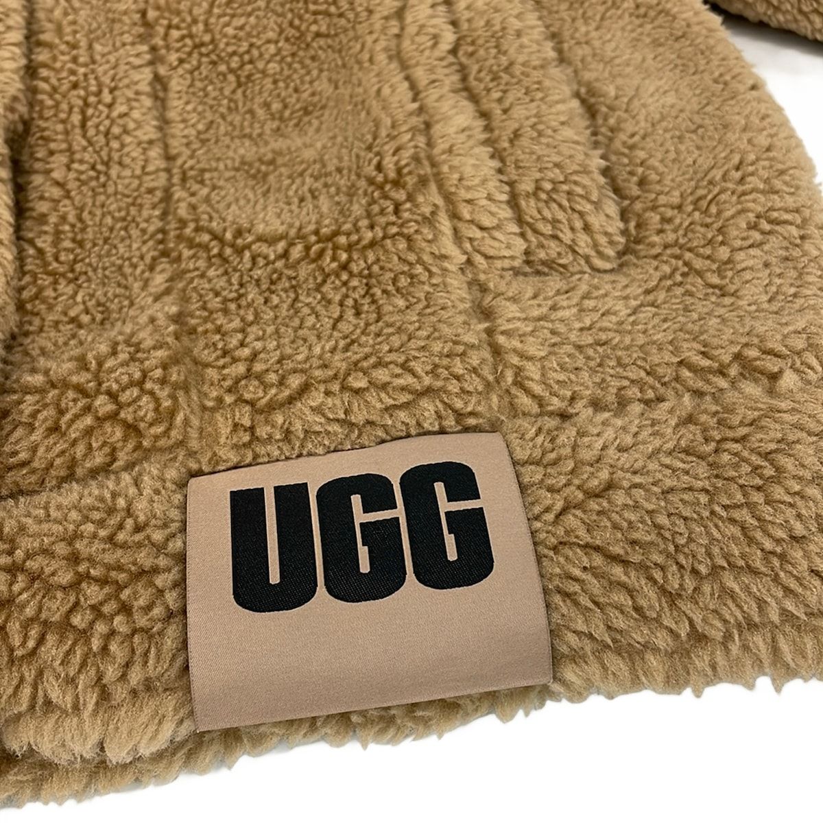 UGG(アグ) ブルゾン サイズXS レディース美品 フランキー シェルパ トラッカー ジャケット 1113951 ベージュ 長袖ボア/秋/冬