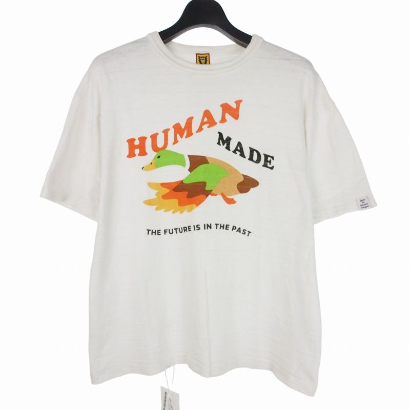 ヒューマンメイド HUMAN MADE 22SS FLYING DUCK T-SHIRT フライングダック Tシャツ カットソー 半袖 L ホワイト 白