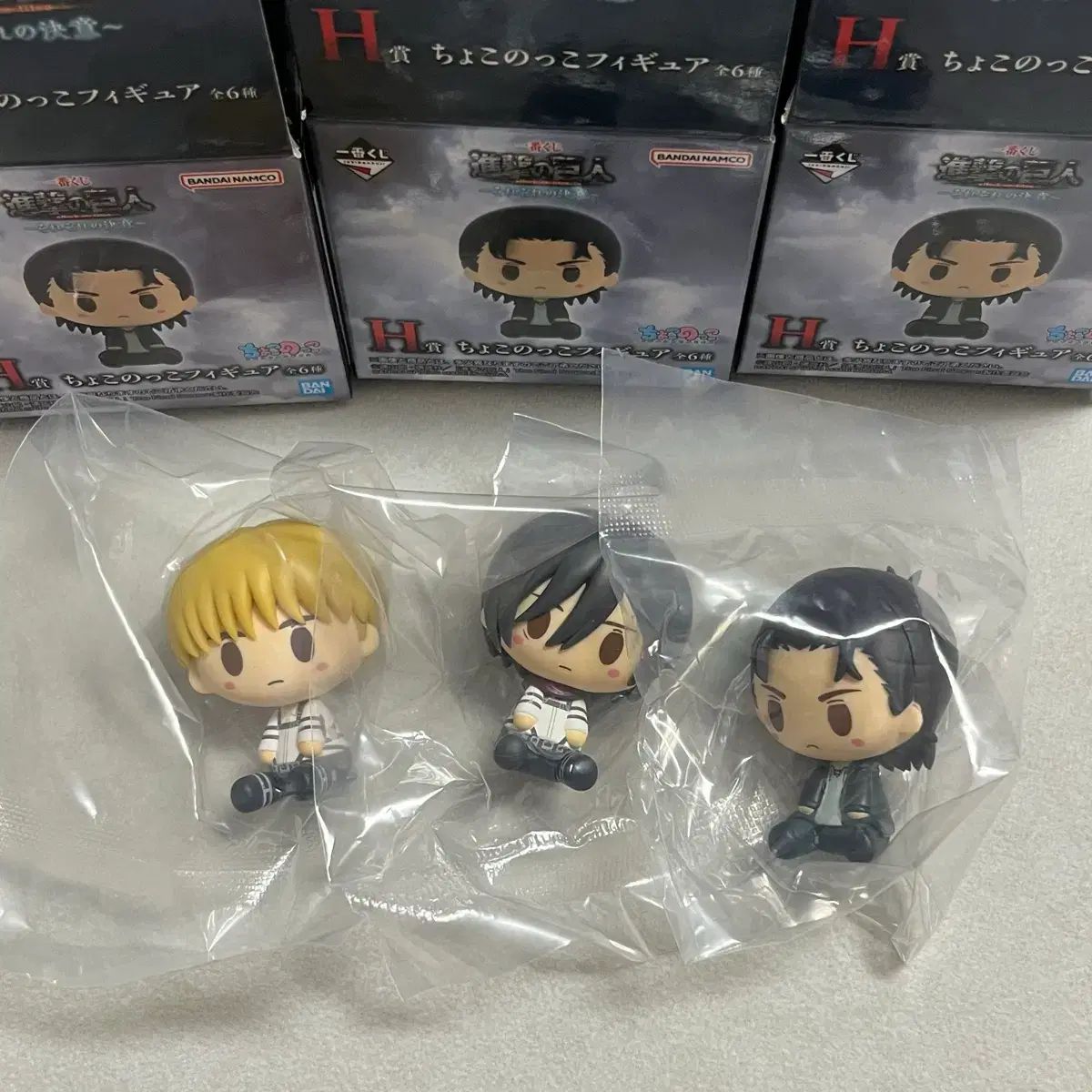 進撃の巨人 各々の決意 一番くじ H賞 アルミン・アルレルト(アルミン) ミカサ エレン ちょこのっこ まとめ