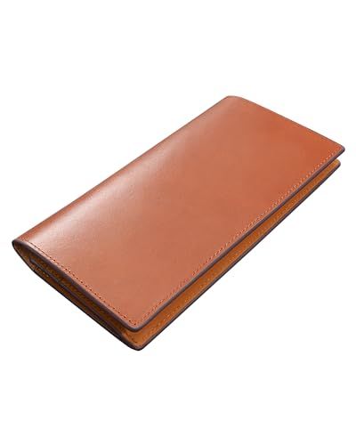 財布 メンズ 栃木レザー 長財布 一流の革職人が作る 本革 ウォレット 薄い 大容量 ながざいふ 紳士用 (ブラウン)Y 86a5090a