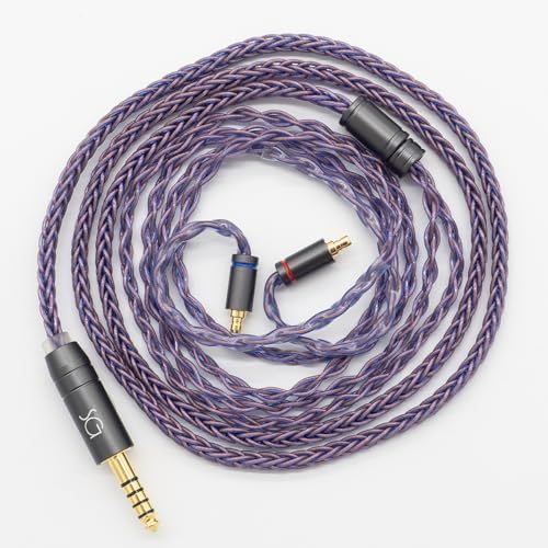 SoundsGood BlueFlame ブルーフレイム 8芯 ハンドメイド リケーブル 高純度 無酸素銅 PCUHD イヤホン アップグレード ケーブル バランス接続 交換ケーブル (IE100/400/500 PRO-4.4mm)Y d7699275