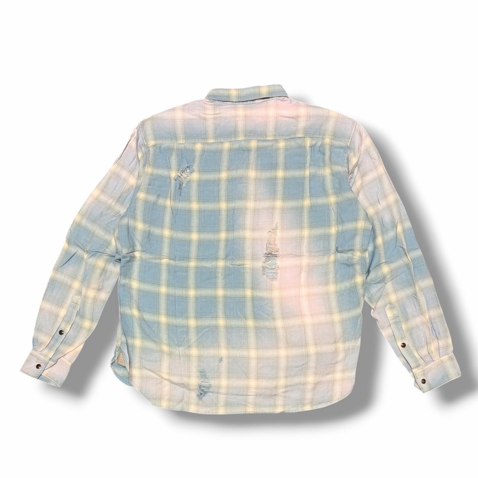 参考上代60500円 未使用 KHOKI 25SS Vintage-effect shirt 