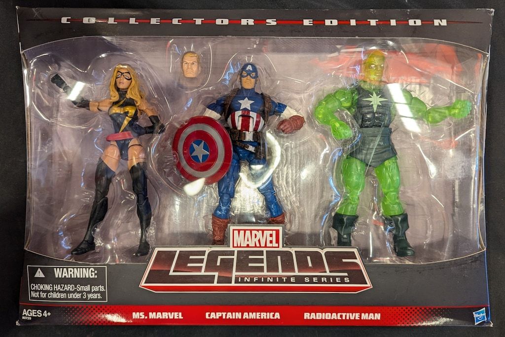HASBRO COLLECTORS EDITION MS MARVEL / CAPTAIN AMERICA / RADIOACTIVE MAN 6インチ