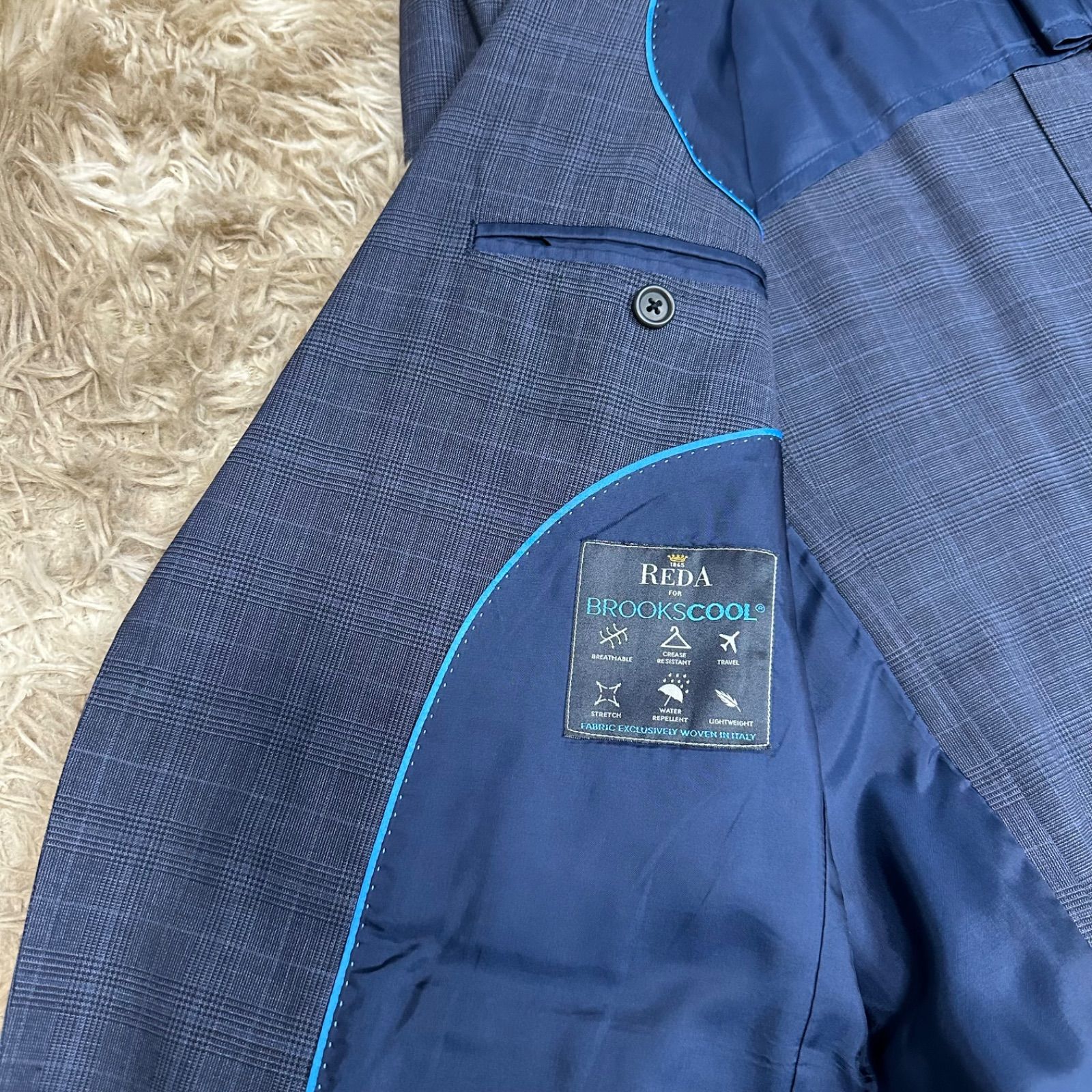 未使用級 BROOKS BROTHERS イタリア製生地レダ テーラードジャケット 