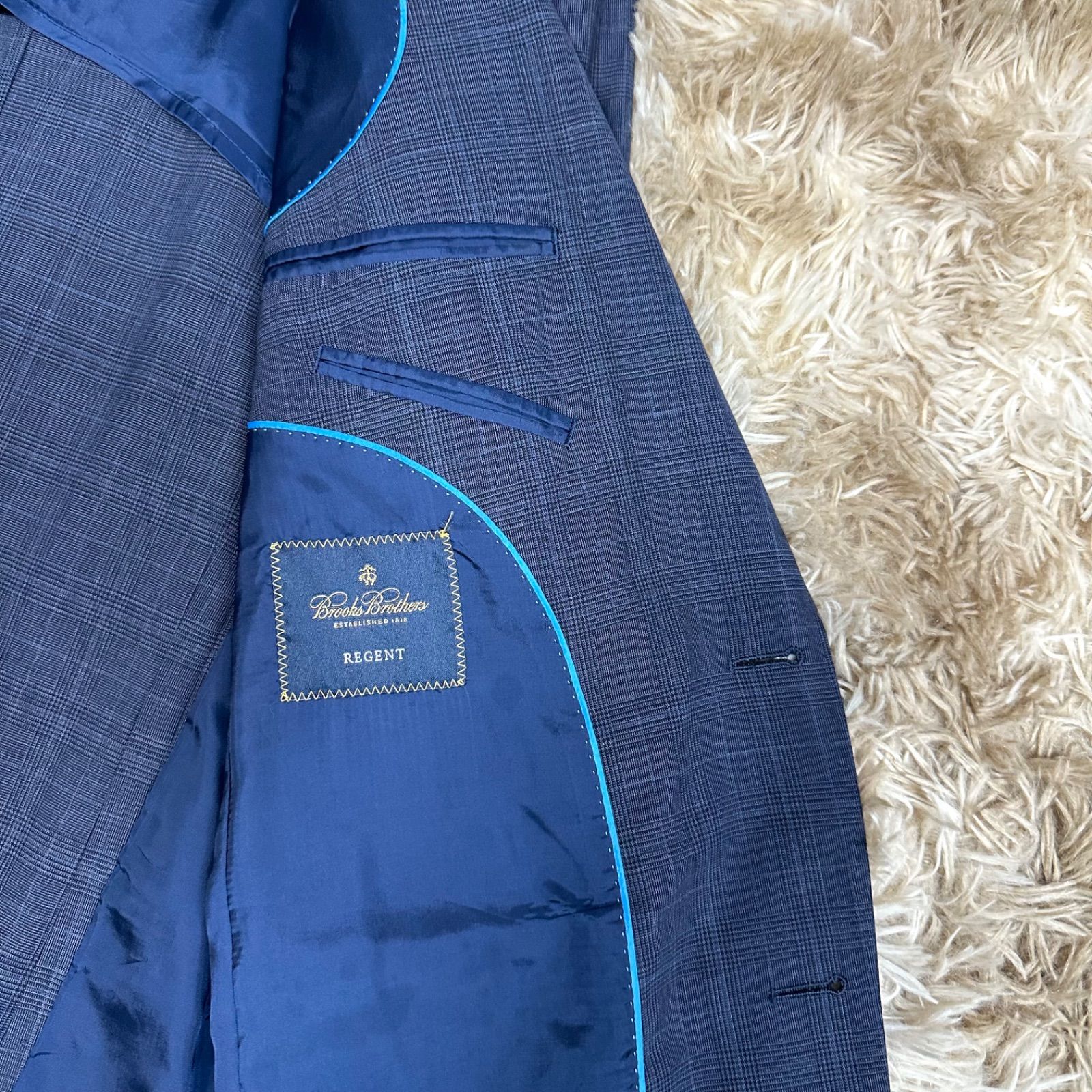 未使用級 BROOKS BROTHERS イタリア製生地レダ テーラードジャケット 