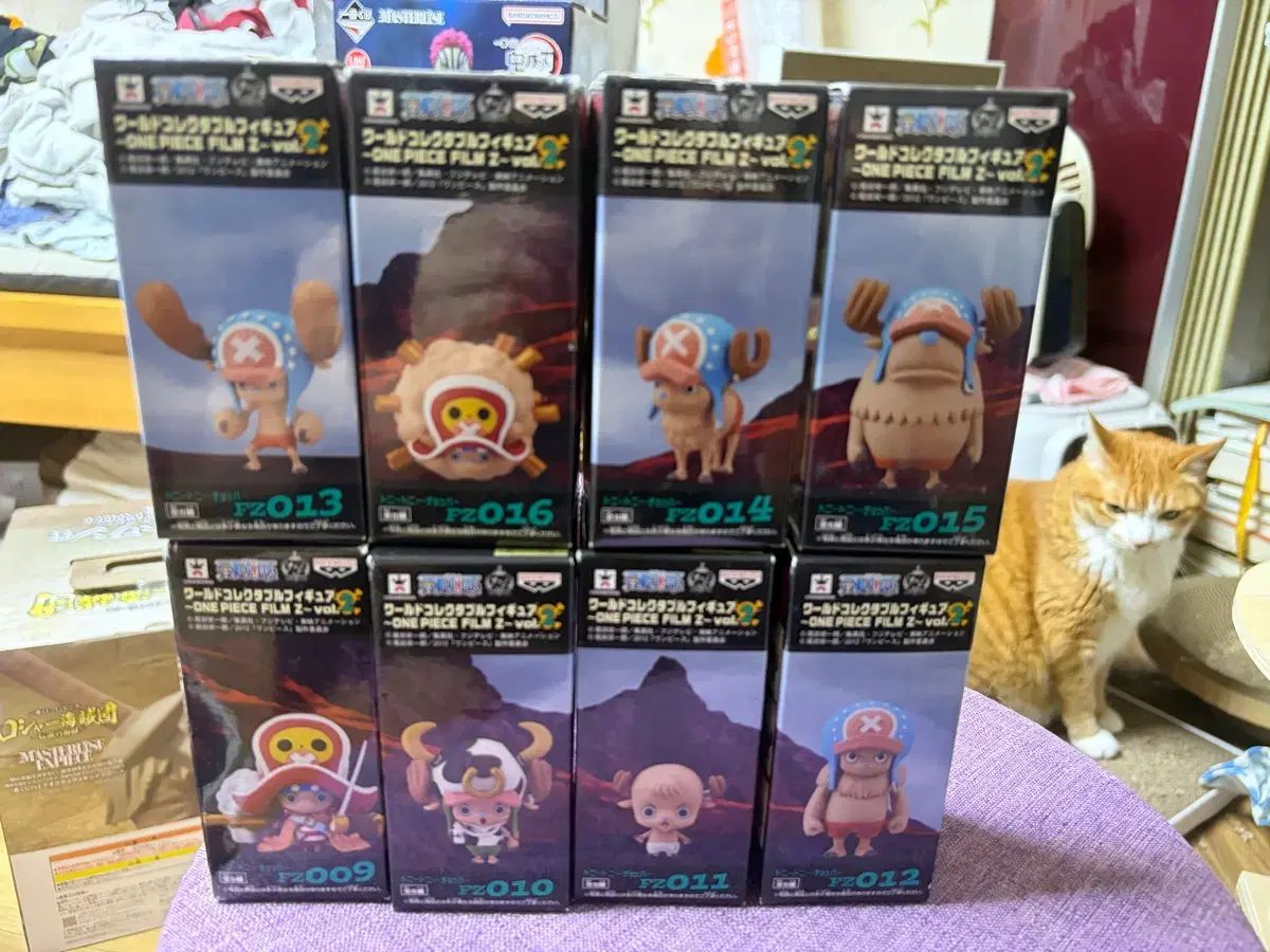 ONE PIECE フィルムZ ワールドコレクタブル トニートニー・チョッパー フィギュア 8種セット 開封良品