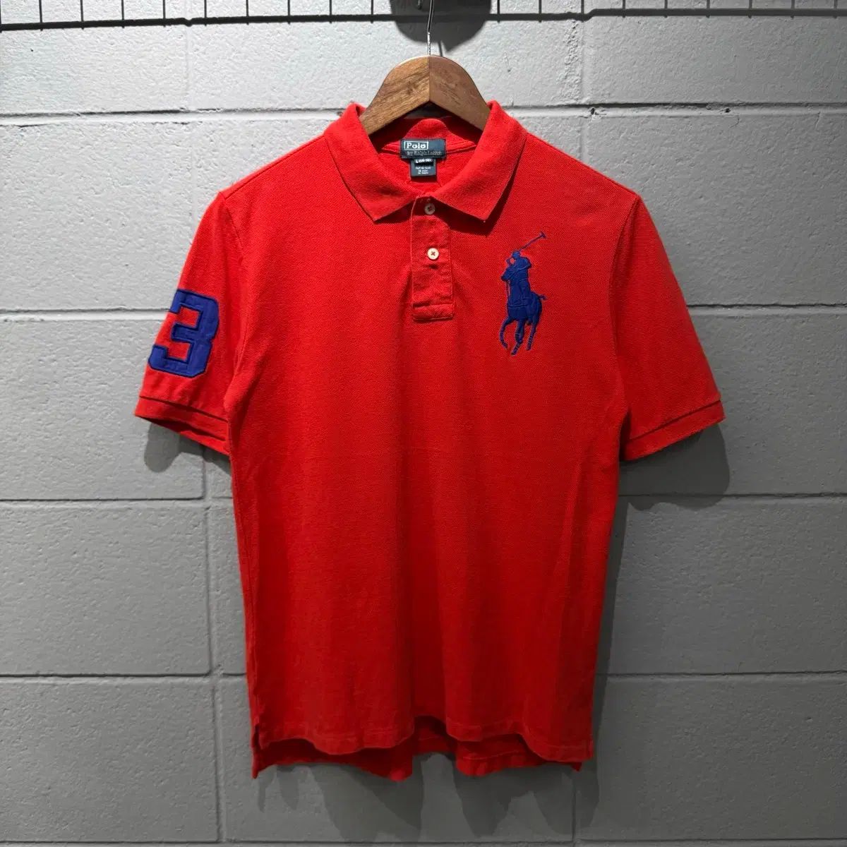 ポロ ラルフローレン レッド ビッグポニー 半袖 カラーTシャツ