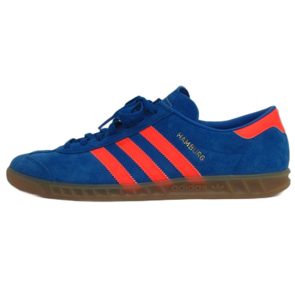 アディダス adidas ハンブルク スニーカー IH5471 Hamburg ブルーバード ソーラーオレンジ ガムソール 28.5cm