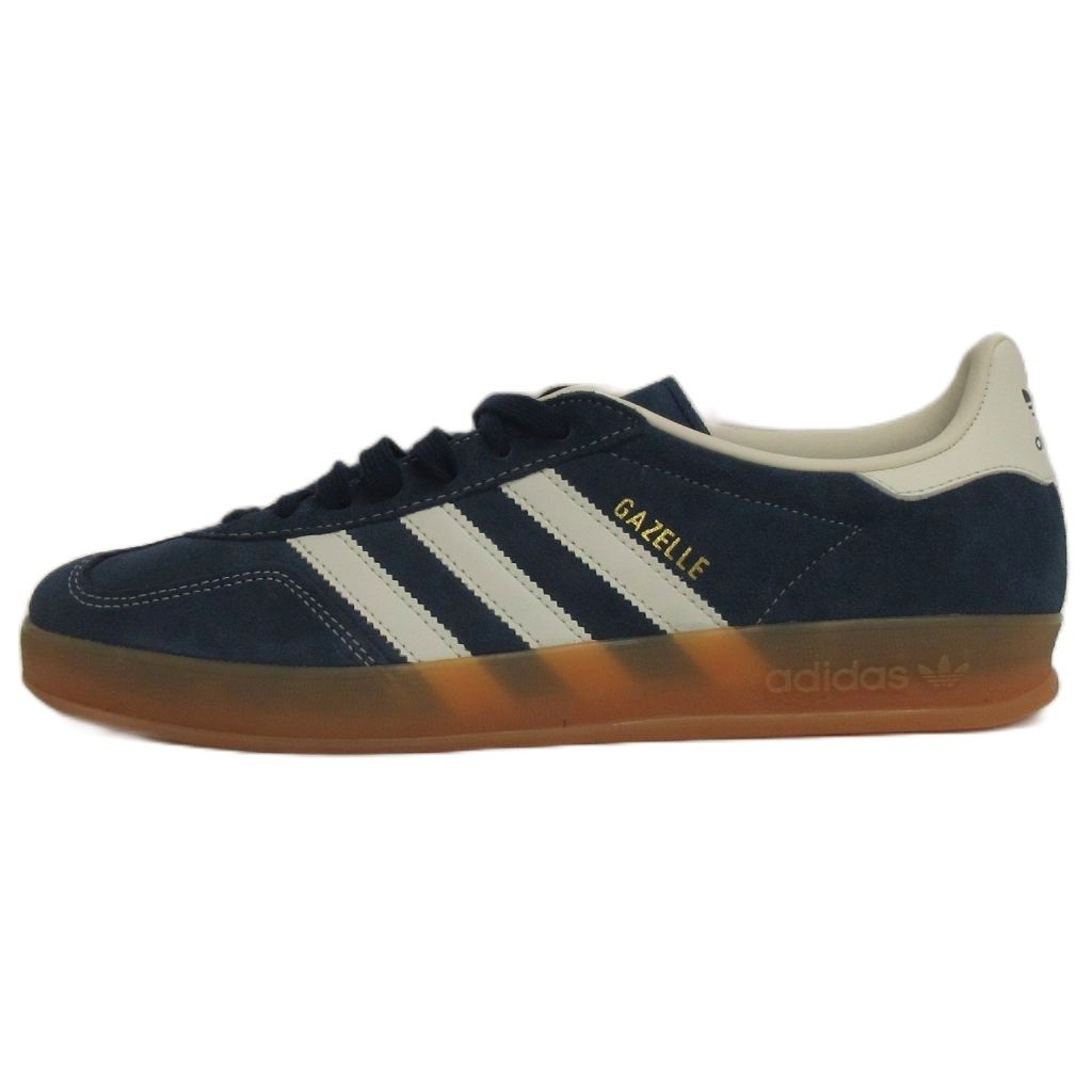 アディダス adidas スニーカー JQ8393 ガゼル インドア Gazelle Indoor ナイトインディゴ オフホワイト ゴールドメタリック 28cm