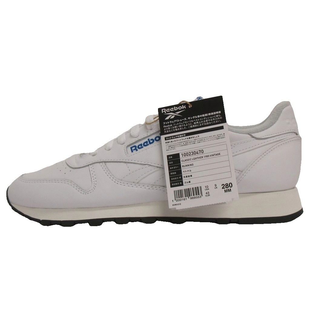 リーボック Reebok スニーカー 100230470 クラシックレザー 1983 ヴィンテージ ホワイト 28cm