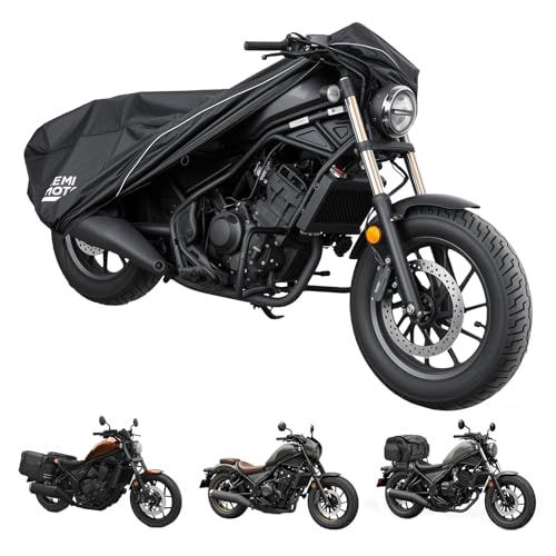 【半分のカバーで、倍の便利さ】KEMIMOTO ハーフカバー rebel系専用 レブル250/500/1100用 バイクカバー 防水 厚手 UVカット 紫外線防止 高防風 防埃 防雨 防雪 反射テープ付き 色褪せない 耐用 盗難防止 収納袋付 a74c766f