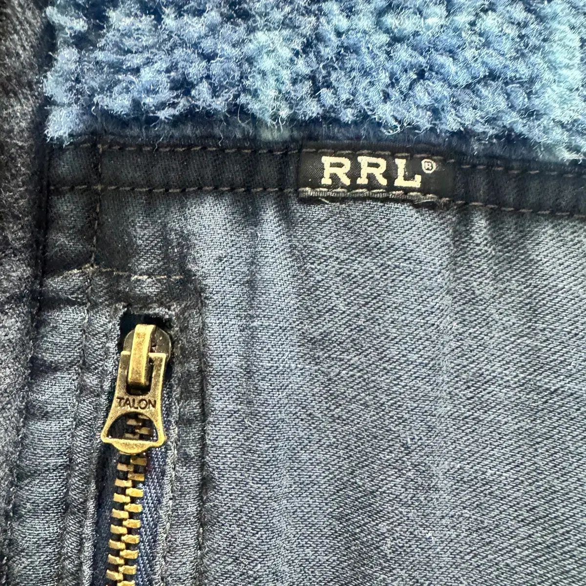 L)RRL(ダブルアールエル) チェック ウール ブレンド フリース ジャケット L)RRL(ダブルアールエル) チェック ウール ブレンド フリース ジャケット