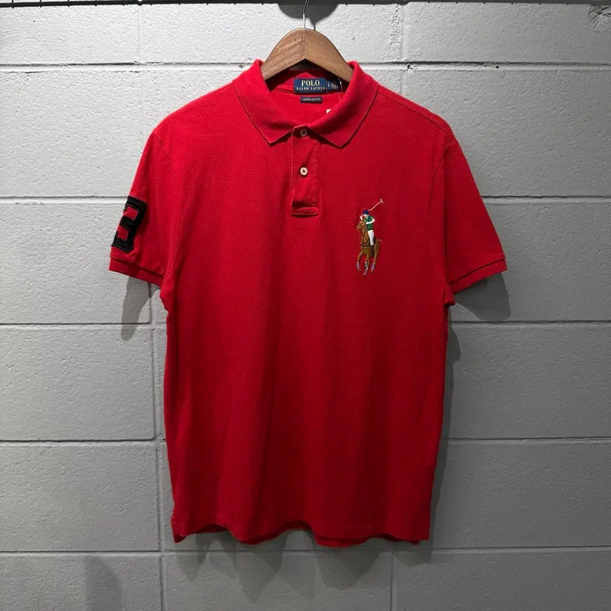 POLO RALPH LAUREN ビックポニー カラーTシャツ レッド