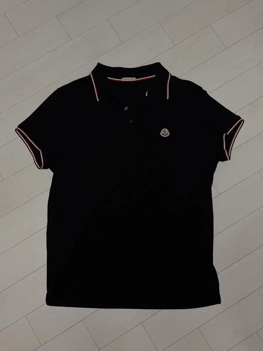 モンクレール カラーTシャツ ブラック L