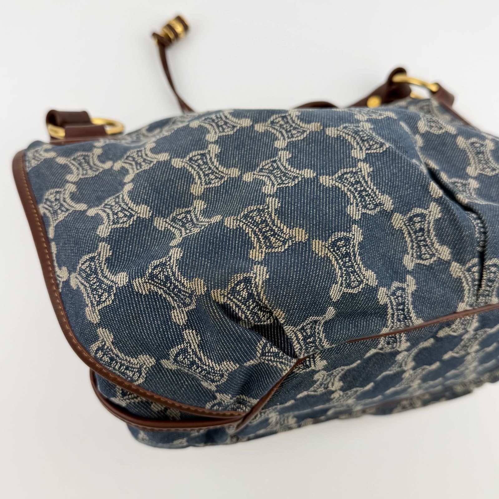 中古】CELINE セリーヌ パリマカダム ハンドバッグ ホーボーバッグ 