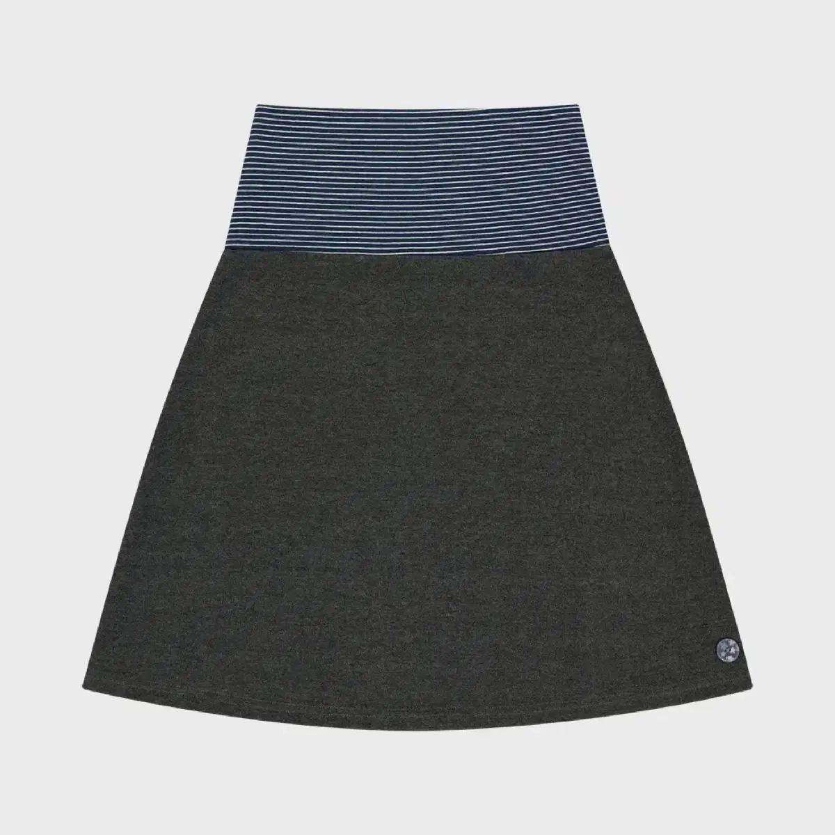 イッセイミヤケ 038 ストライプ スカート DARK GRAY