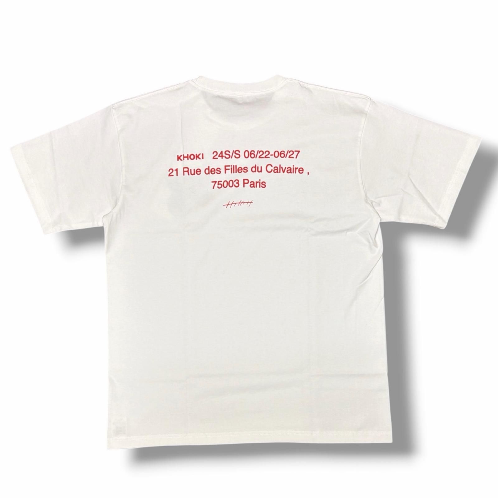 参考上代12100円 未使用 KHOKI 24SS Where is the exhibition T-shirt 