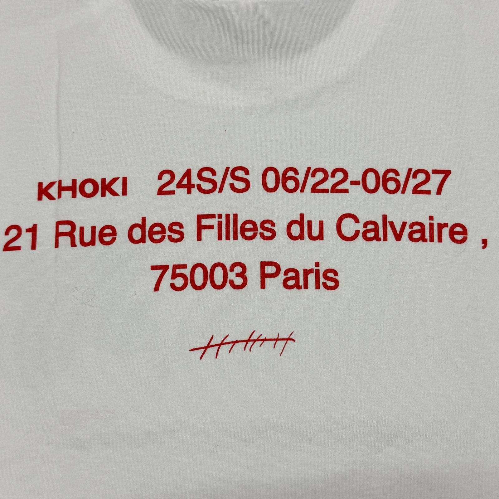 参考上代12100円 未使用 KHOKI 24SS Where is the exhibition T-shirt 