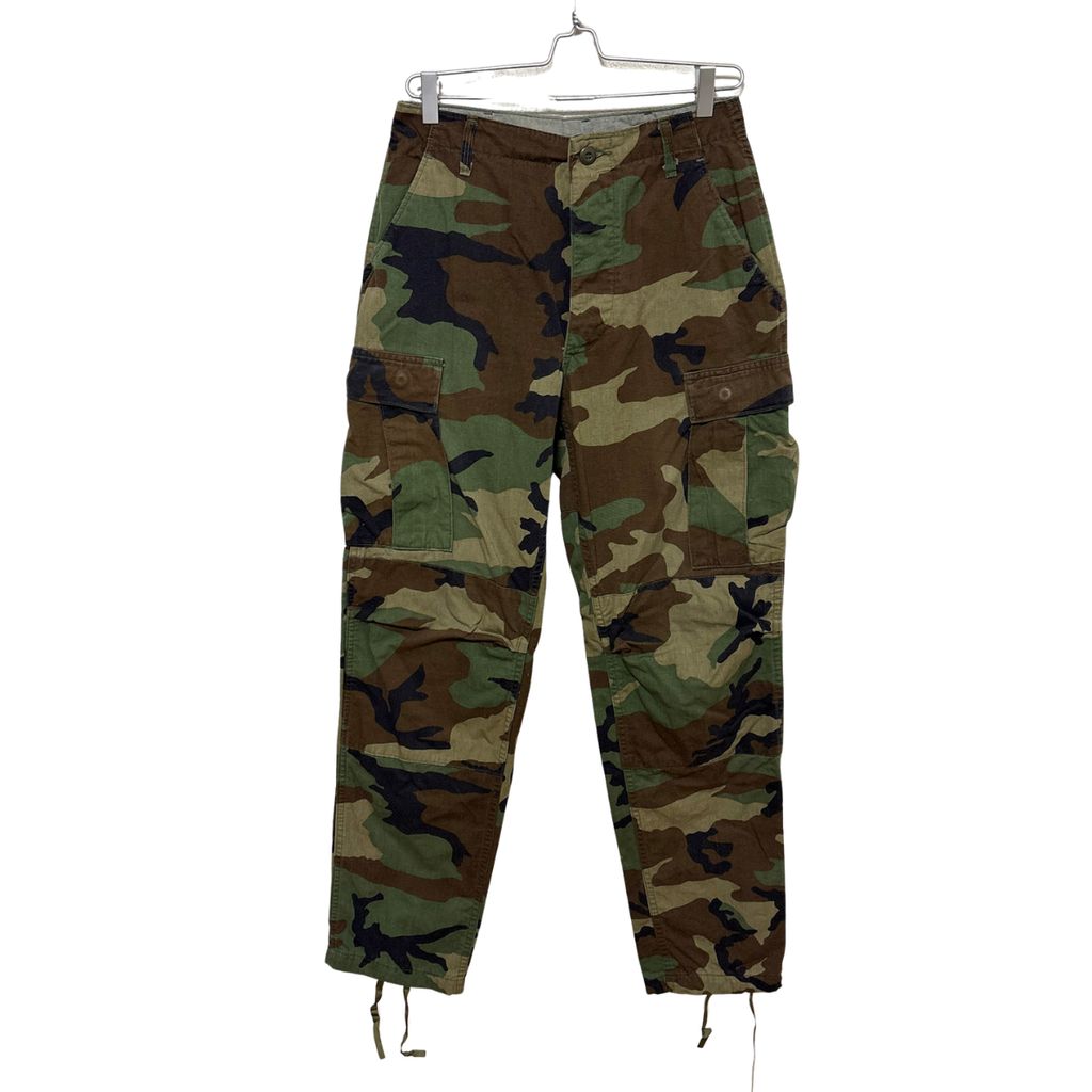 【US ARMY】 1983 Woodland Camo Combat 80s 米軍 実物 ウッドランドカモ BDUパンツ S-6840