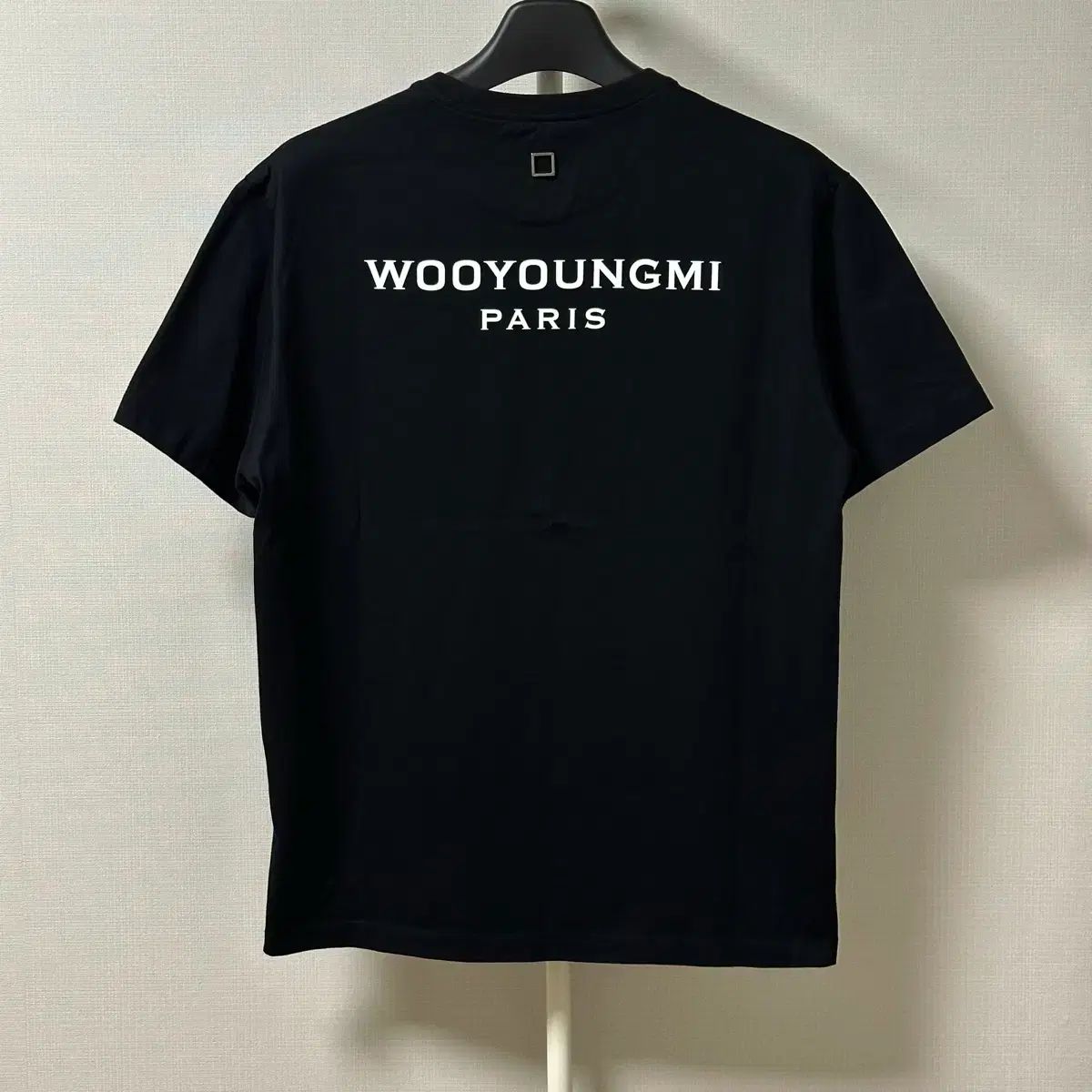 WOOYOUNGMI ウーヨンミ バックロゴ 半袖 Tシャツ ブラック 48