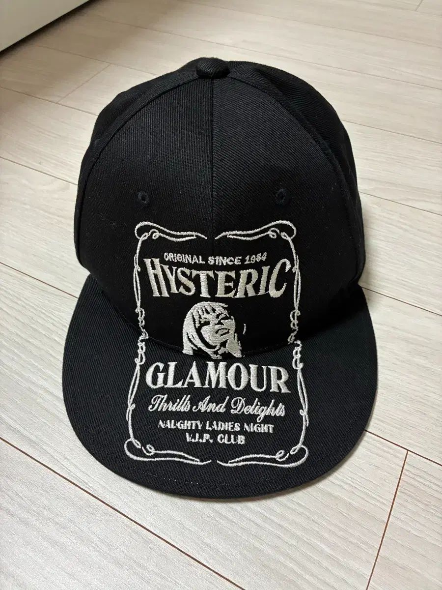 HYSTERIC GLAMOUR ヒステリックグラマー HYS ウィスキー 刺繍 キャップ ブラック