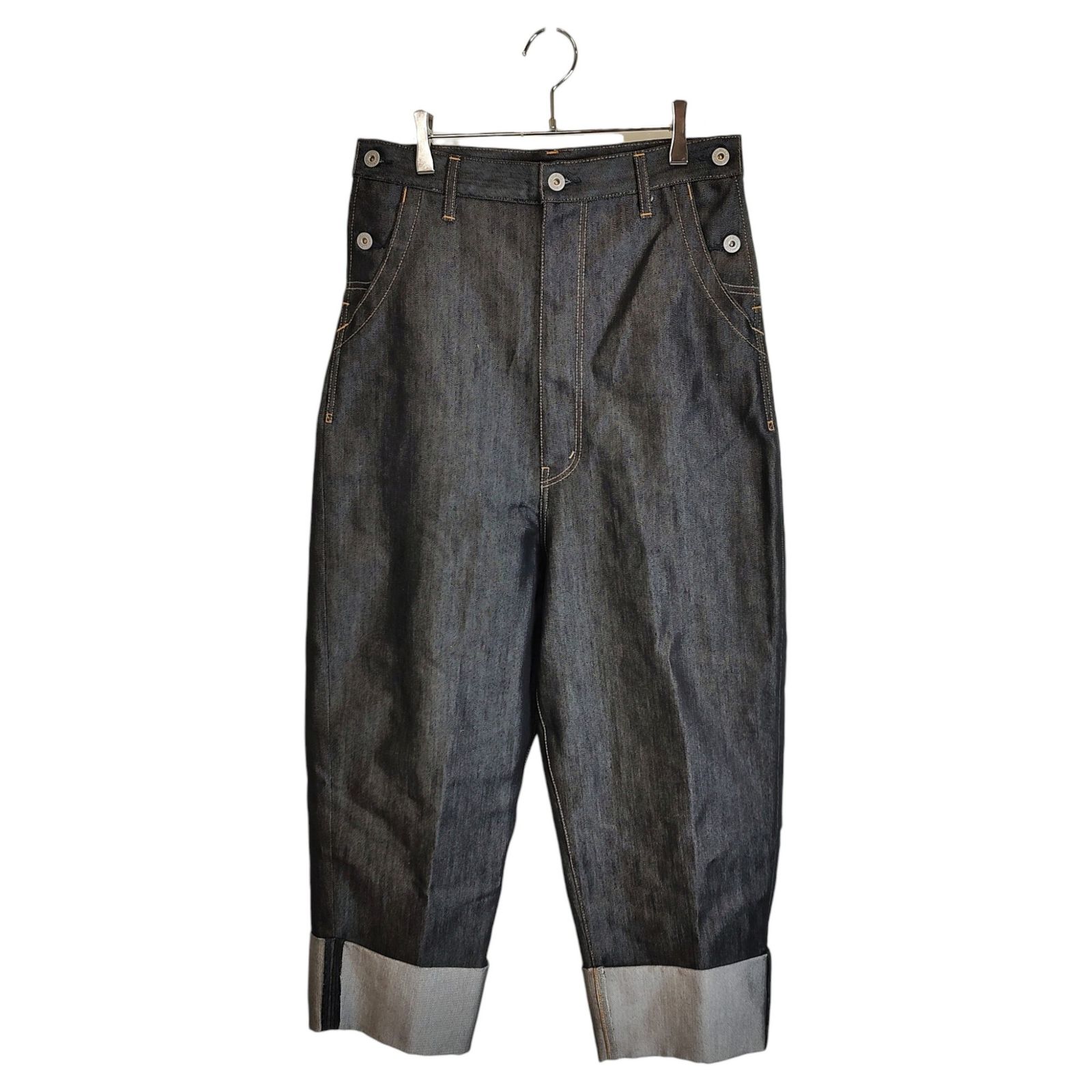 JUNYA WATANABE ジュンヤ ワタナベ 25SS ロールアップ デニムパンツ ジーンズ JO-P008 S インディゴ メンズ