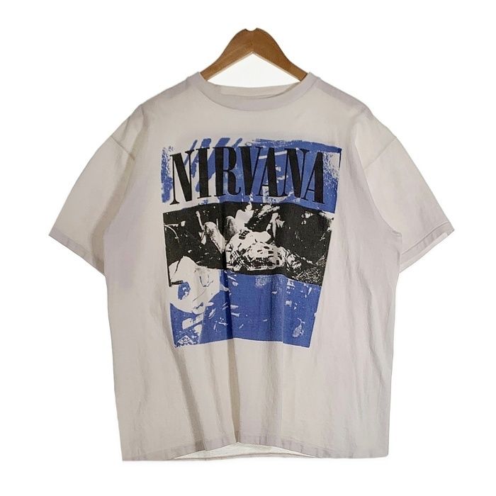 90's NIRVANA ニルヴァーナ SUB POP 半袖 プリント Tシャツ ホワイト Size XL相当