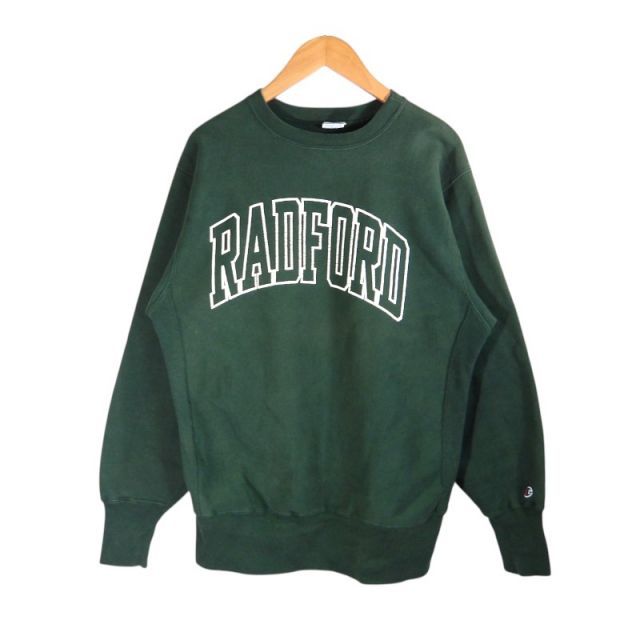 CHAMPION VINTAGE 90s RADFORD RW CREWNECK GREEN サイズL USA製 チャンピオン ヴィンテージ ラッドフォード リバースウィーブ クルーネック スウェット トップス 大名店