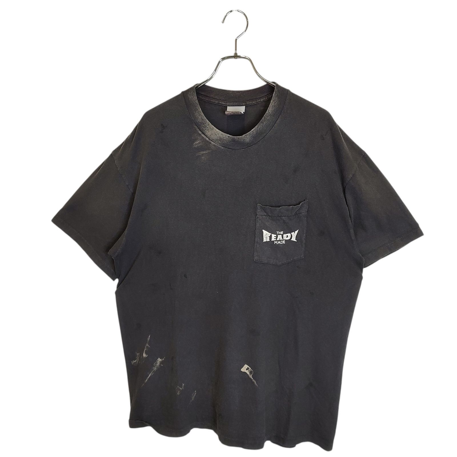 READYMADE レディメイド 24SS ヴィンテージ加工 ポケット 半袖 Tシャツ RE-CO-BK-00-00-278 XL ブラック メンズ