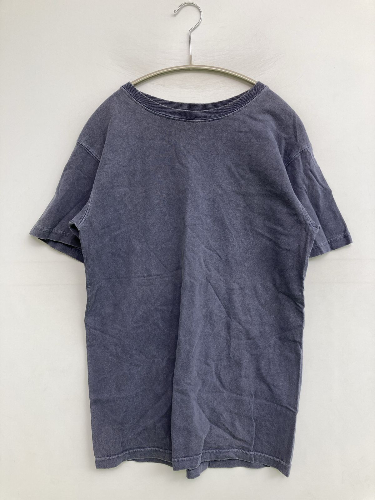 Good on グッドオン Tシャツ/カットソー S ネイビー 無地 半袖 クルーネック(丸首) ミドル丈 メンズ レディース
