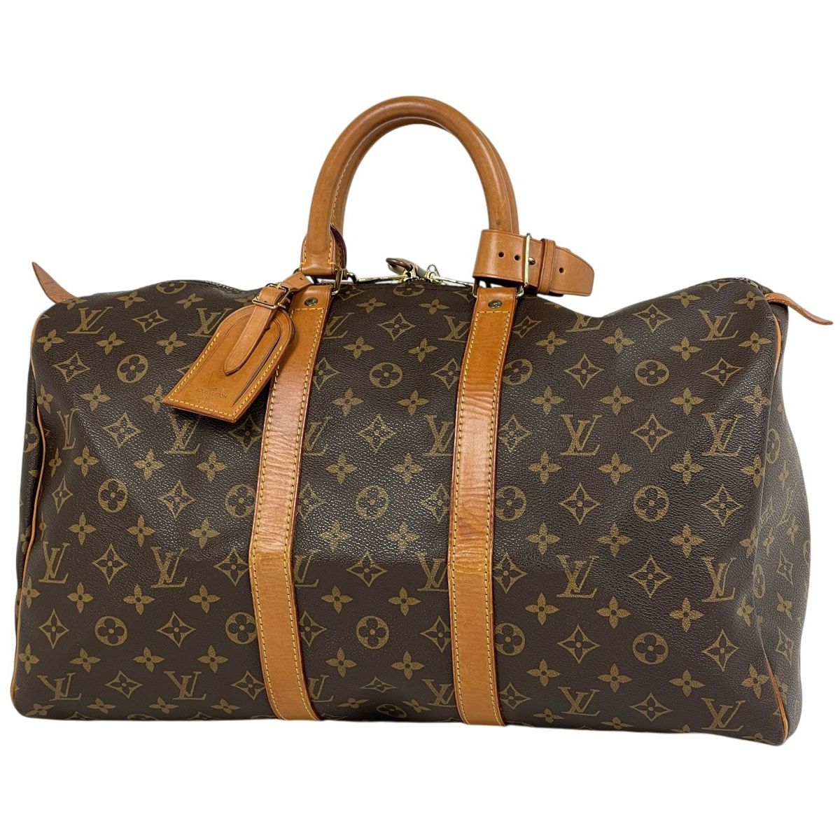 ルイ・ヴィトン Louis Vuitton キーポル45 ハンドバッグ ボストンバッグ モノグラム ブラウン M41428 レディース 【中古】