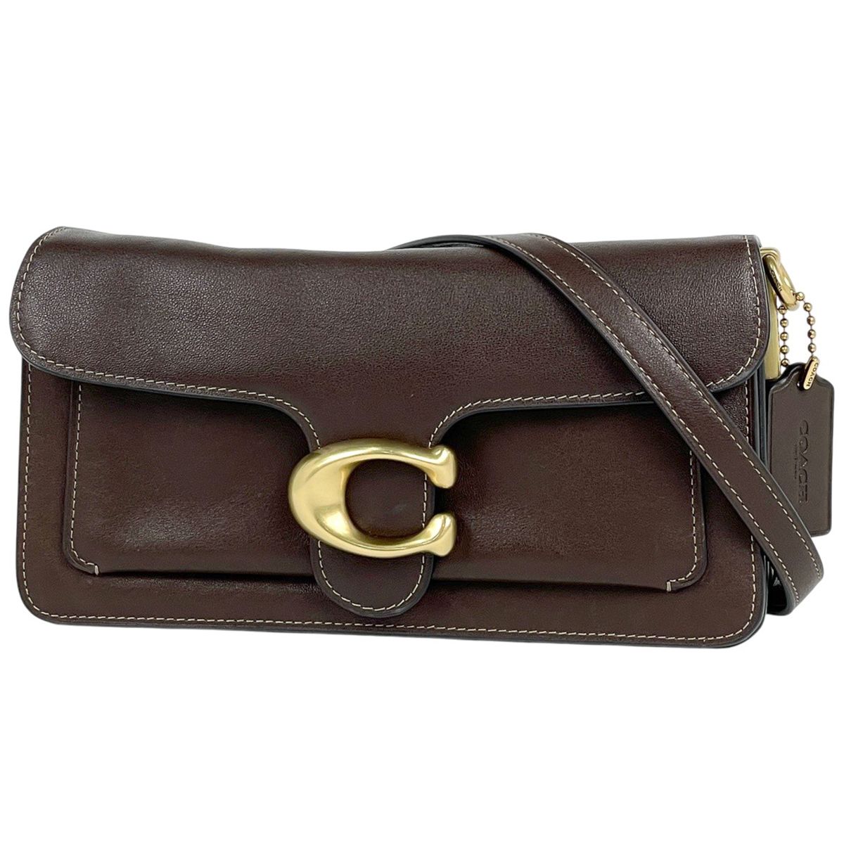 コーチ COACH タビー ショルダーバッグ 2WAY レザー ブラウン CCX04 レディース 【中古】