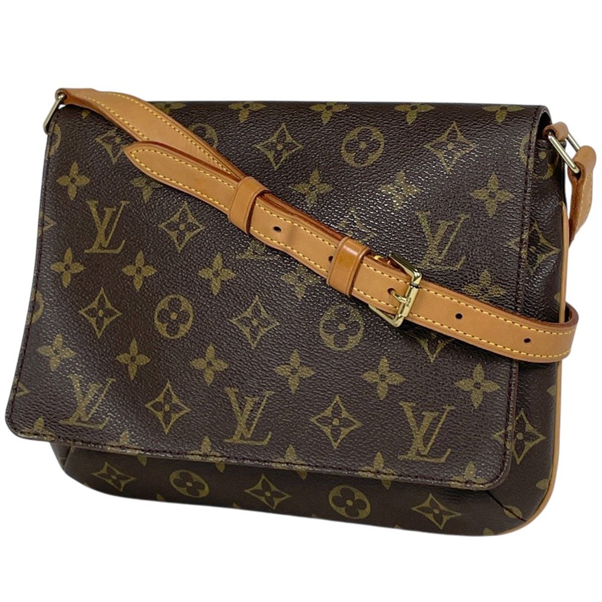 ルイ・ヴィトン Louis Vuitton ミュゼット タンゴ ショート 肩掛け ショルダーバッグ モノグラム ブラウン M51257 レディース 【中古】