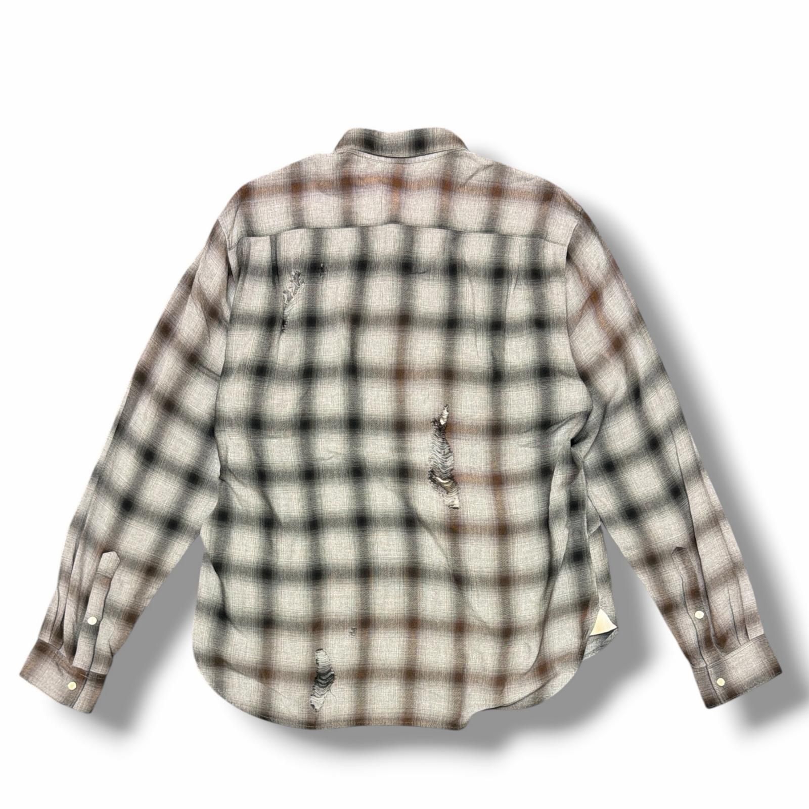 参考上代60500円 未使用 KHOKI 25SS Vintage-effect shirt 